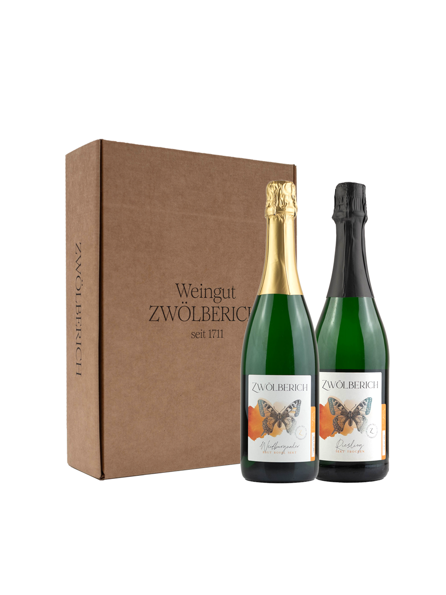Sekt Duo im Zwölberich Präsentkarton